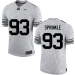 Men's Ohio State Buckeyes #93 Tracy Sprinkle Gray Nike NCAA College Football Jersey Holiday JQN3344TZ